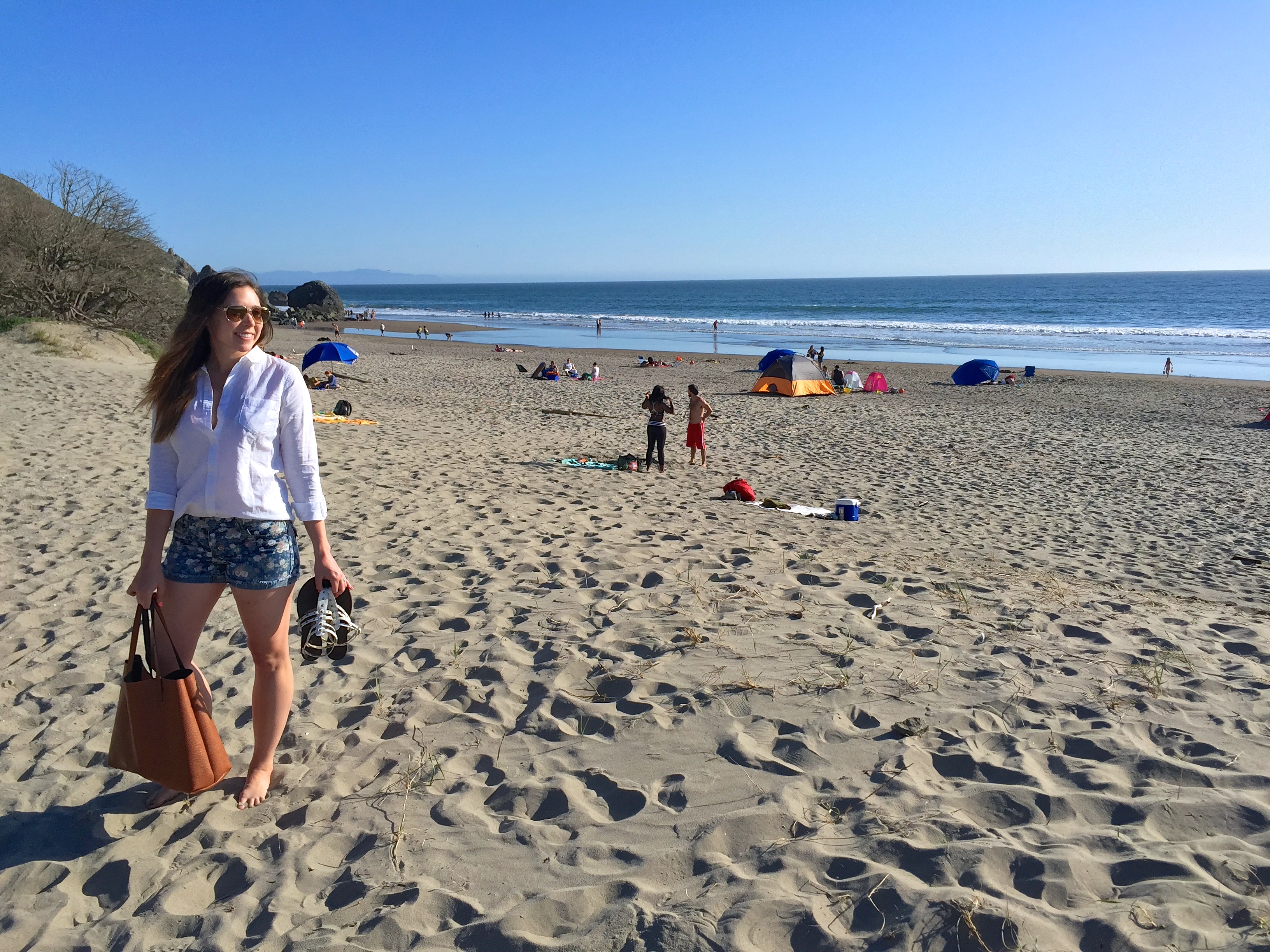 LC Lauren Conrad Love Like the Sea Large Tote Bag