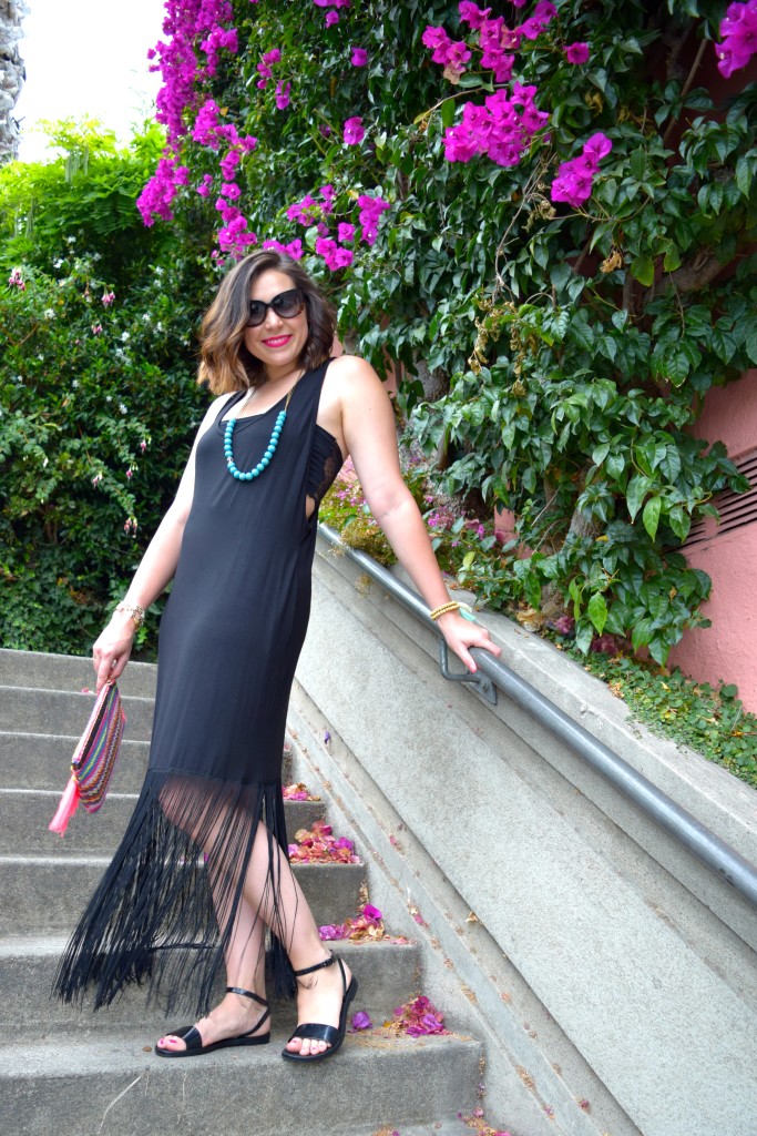 Black Fringe and Bright Tassels