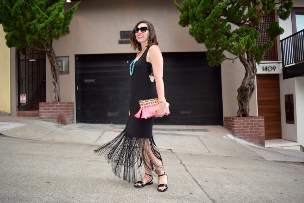 Black Fringe and Bright Tassels