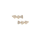 Melinda Maria Cece Triange Stud Earrings