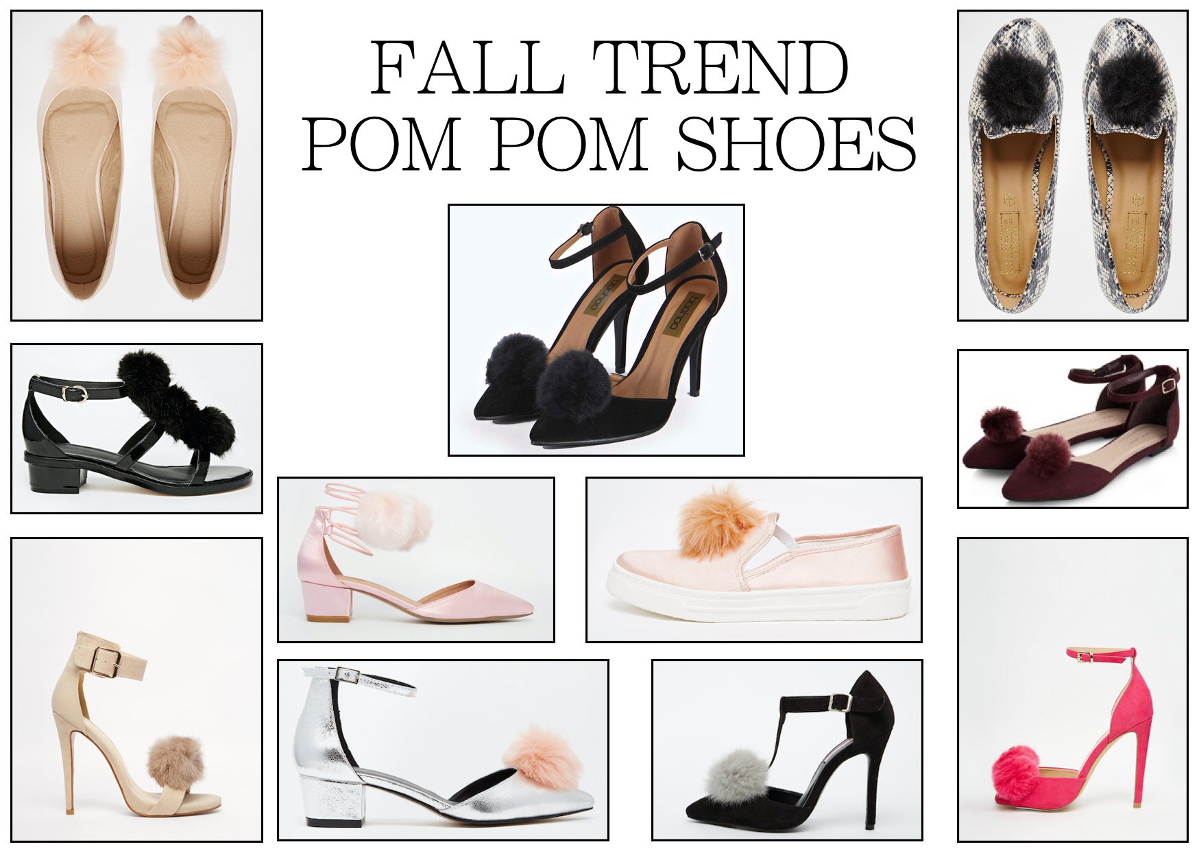 Fall Shoe Trends Pom Pom Shoes GLAMOURITA