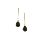 Kendra Scott Dee Earrings in Black Opaque Glass