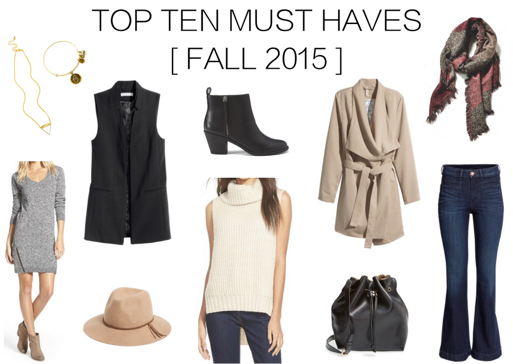 TOP TEN FALL MUST HAVES 2015