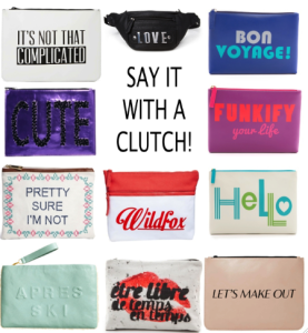 Say it with a Slogan Clutch! - GLAMOURITA