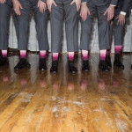 fun pink groomsmen socks